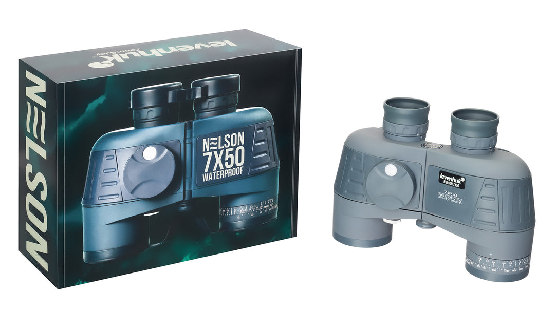 Levenhuk Nelson 7x50 Binoculars with Reticle and Compass