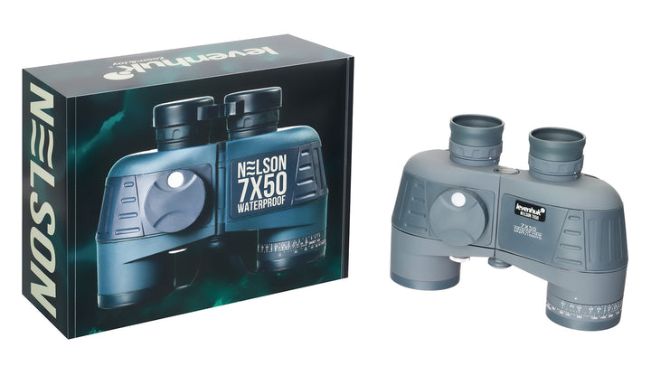 Levenhuk Nelson 7x50 Binoculars with Reticle and Compass