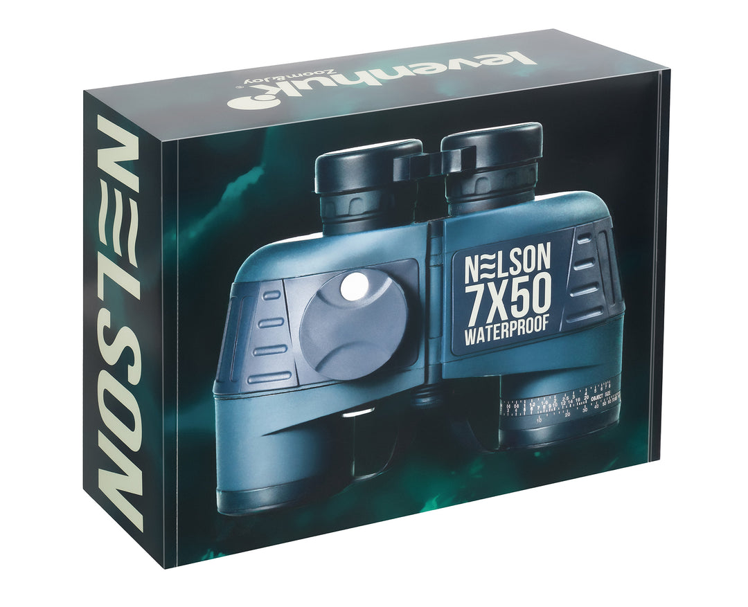 Levenhuk Nelson 7x50 Binoculars with Reticle and Compass