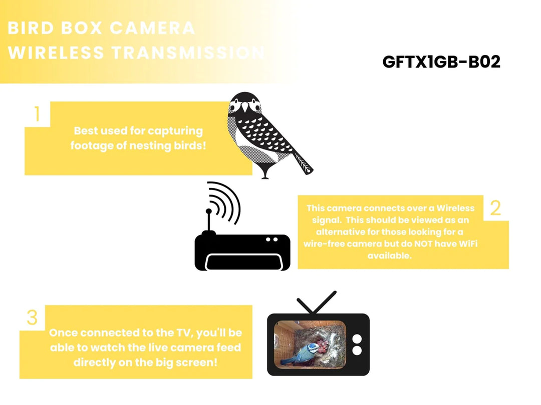 Bird Box & Wildlife Camera with Wireless Transmission