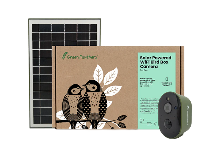 Solar Bird Box and Bird Feeder 2 Camera Garden Kit