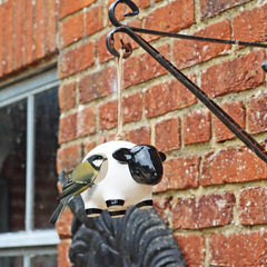 'Woolie' Hanging Ceramic Sheep - Bird Feeder