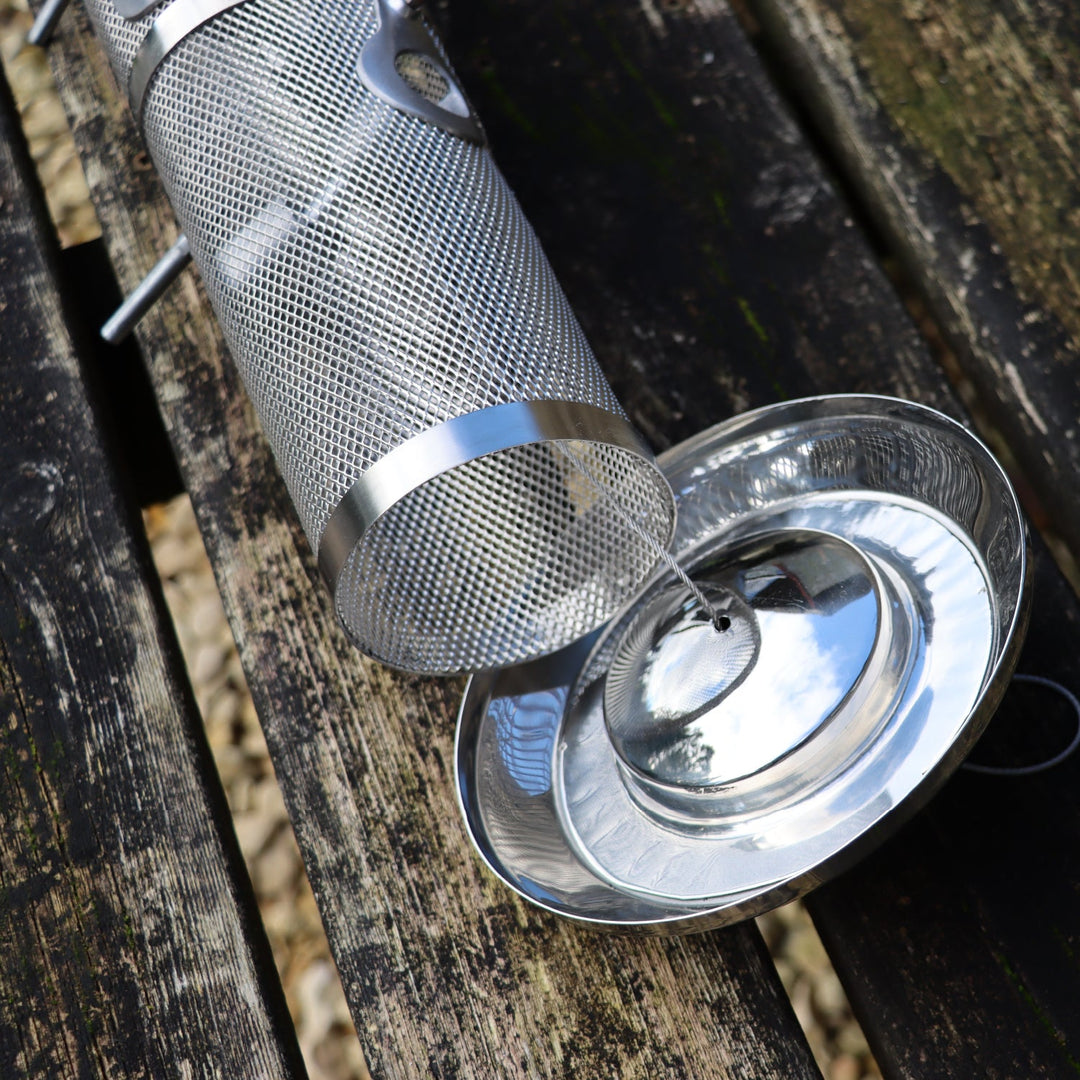 Stainless Steel Bird Feeder - Small