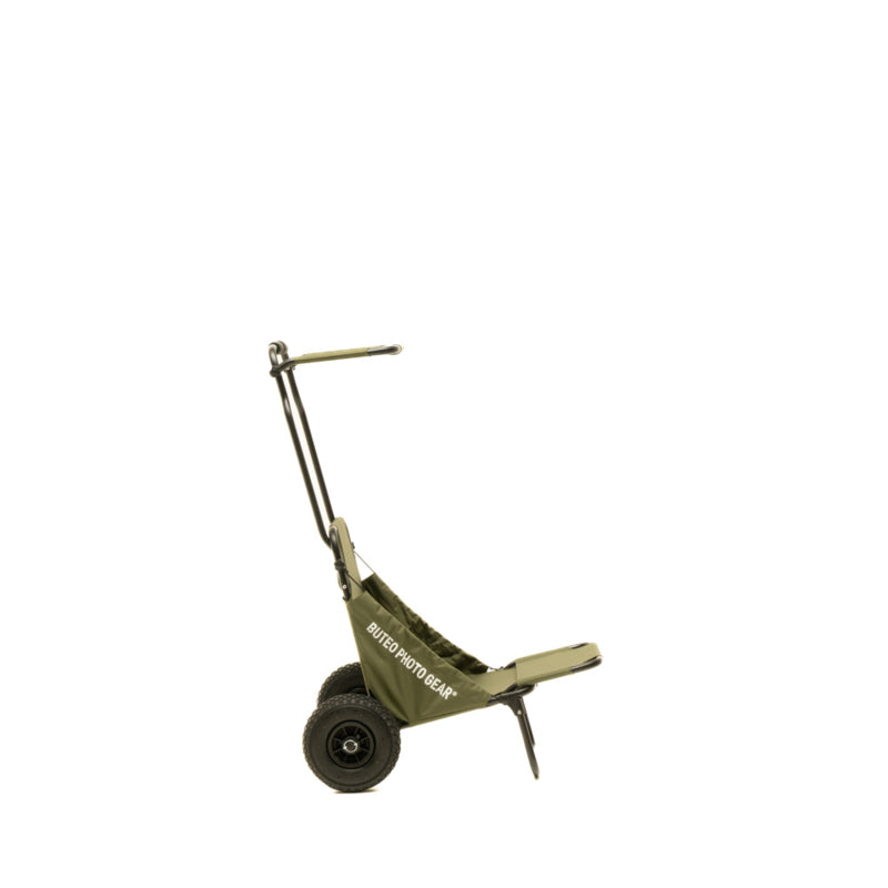 Buteo Photo Gear Transport Trolley Forest Green with Sunroof