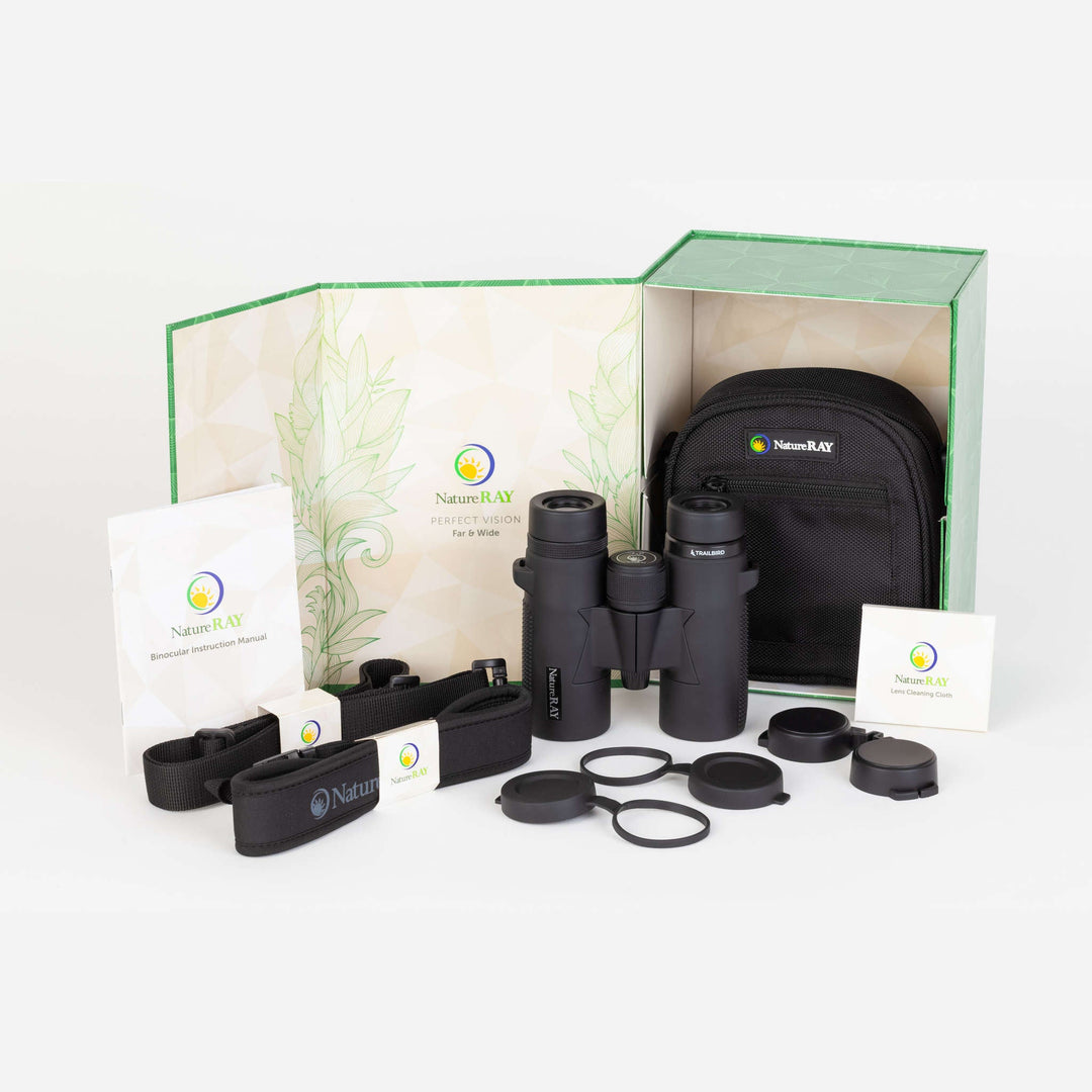 NatureRAY Trailbird 8x32 Black Binoculars