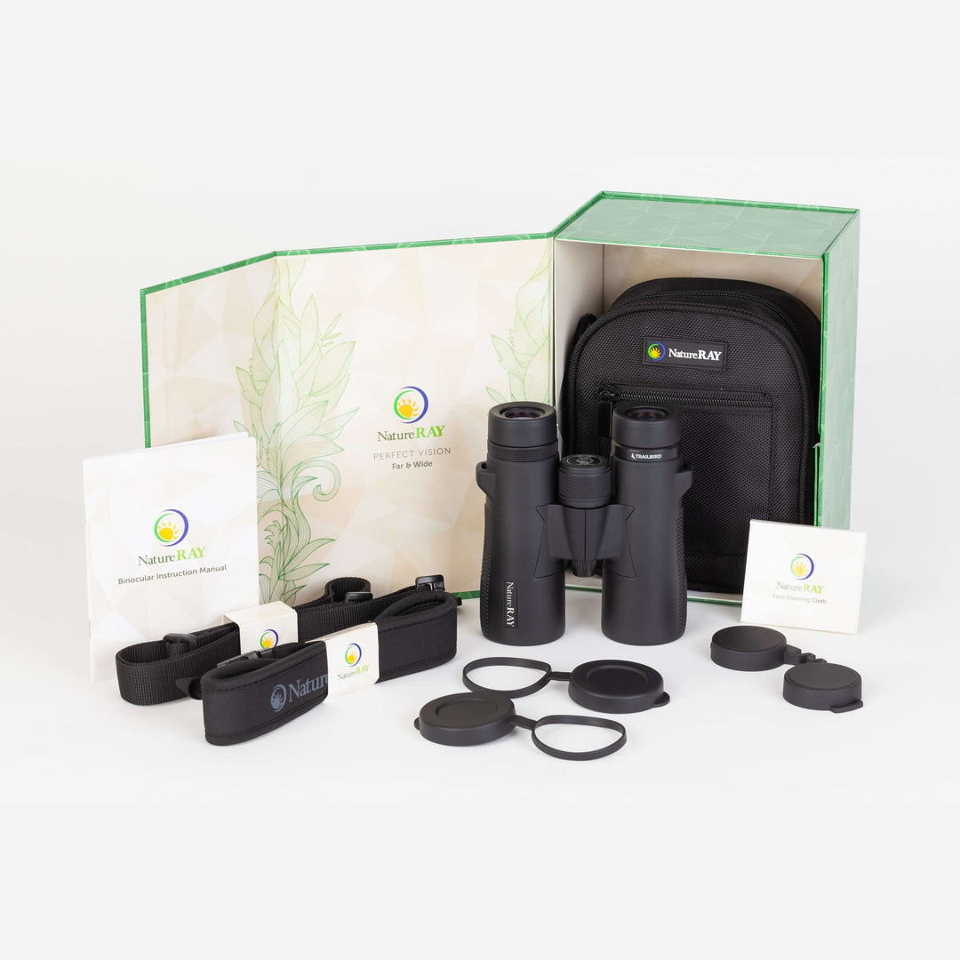 NatureRAY Trailbird 10x42 Black Binoculars