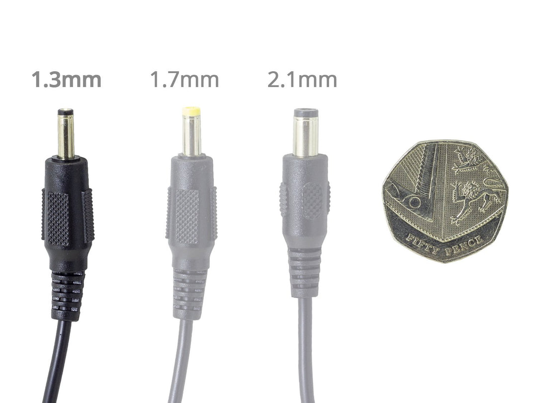 DC Power Extension Cable with 1.3mm/3.5mm Jack